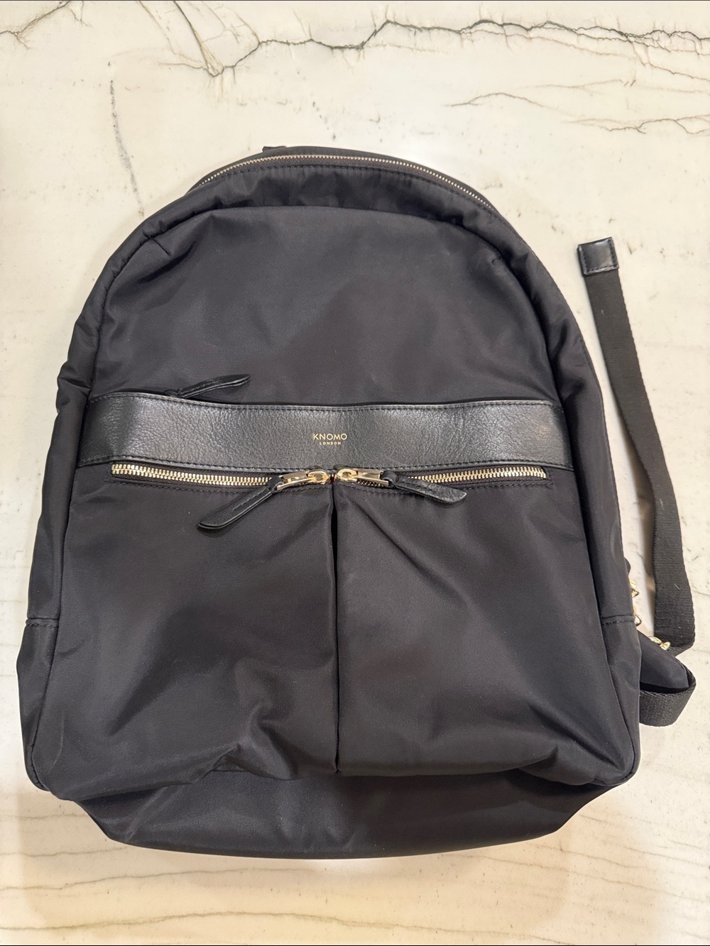 KNOMO Beauchamp 14” Laptop Backpack With Gold Hardware